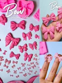 รวมแม่พิมพ์ขนม โบว์ น่ารัก หลายแบบ หลายไซส์