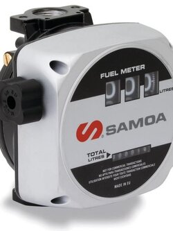 SAMOA มาตรวัดน้ำมันดีเซลแบบแมคคานิค 1" 3 หลัก # 680300 ** มีเอกสารรับรองผ่าน ชั่ง ตวง วัด กระทรวงพาณิชย์