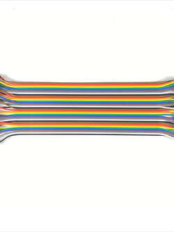 สายไฟต่อวงจรทดลอง(Jump wire) IDC 40 เส้น แบบตัวผู้ ทั้งสองด้าน ยาว 8 นิ้ว (20 ซม.)