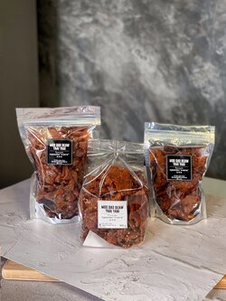 หมูแดดเดียว ใส่ลูกผักชี สูตรนิ่ม ไม่ติดมัน ทอดเสร็จพร้อมส่ง ราคาถูก