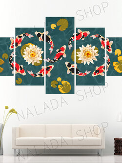 ภาพติดผนังผ้าใบแคนวาส สวย ความหมายดี 023