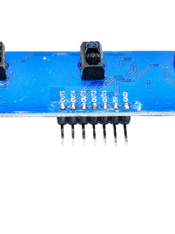 โมดูลตรวจจับเส้น 5 จุด ในแผงเดียวกัน สำหรับหุ่นยนต์เดินตามเส้น(5-Way TCRT5000L Infrared Line Tracking for Smart Car)