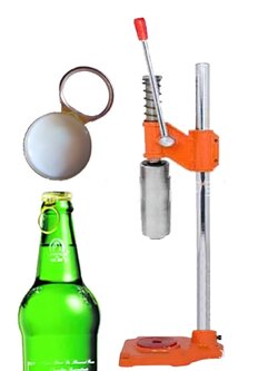 17546 เครื่องปิดฝาดึงด้วย เครื่องตอกฝาดึง ขวดน้ำดื่ม ขวดน้ำผลไม้