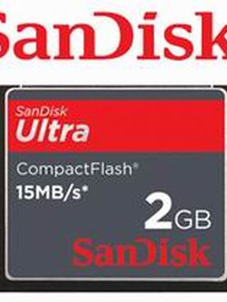 SANDISK - Compact Flash 2GB Ultra II 100X