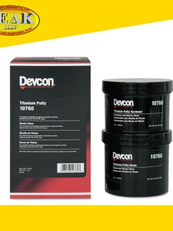 Devcon #10760 Titanium Putty อีพ็อกซี่ผสมไทเทเนียม ซ่อมแซมชนิดรายละเอียดสูง 454g.