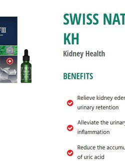 SWISS NATURO SWISS NATURO KH KIDNEY HEALTH สำหรับฟื้นฟูไต