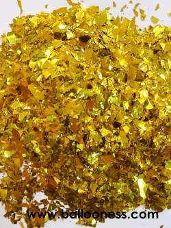 กระดาษฟอยสีทองตัดละเอียด กระดาษโปรยติดลูกโป่ง กระดาษโปรยงานแต่งงาน (กลิตเตอร์ฺใส่ในลูกโป่ง กากเพชรลูกโป่ง) 100 กรัม