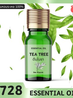 🍒9728 น้ำมันหอมระเหย กลิ่น ต้นใบชา ทีทรีออยล์ TEA TREE ESSENTIAL OIL MELALEUCA ALTERNIFOLIA LEAF OIL