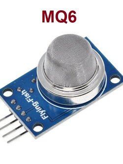 MQ-6 โมดูลเซ็นเซอร์ตรวจจับแก๊สไวไฟ ต่างๆ เช่น ก๊าซ LPG, บิวเทน, โพรเพน (Liquefied Petroleum Gas Sensor Module)