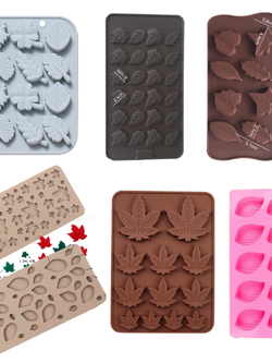 รวมแม่พิมพ์ซิลิโคน ใบไม้ตกแต่ง ครบทุกแบบ