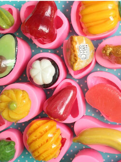 รวมแม่พิมพ์สบู่ผลไม้ 3มิติ ครบทุกแบบ พิมพ์สบู่ผลไม้