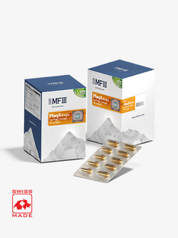 PlaqX Extra Improved Formula 30 Softgel 100% vegetal based formulation with a high concentration of Polyenyl PC (proprietary blend of PC, PS & Alpha Tocopherol) for better efficacy and bioavailability.