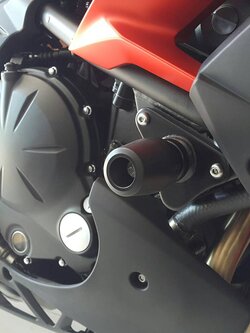 กันล้มข้าง Versys 650 แบร์นMothracing สีดำ