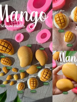 รวมแม่พิมพ์ มะม่วง มะม่วงหั่น ลูกมะม่วง ทำขนมได้