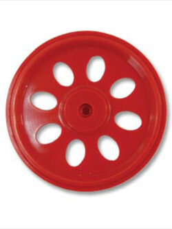 ล้อพลาสติก 3 1/2 นิ้ว สำหรับชุดเฟืองขับมอเตอร์รุ่น BO-2