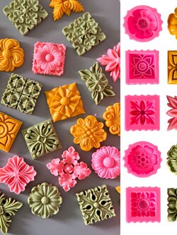 รวมแม่พิมพ์ขนม ลายไทย วิจิตร ทำอะลัวได้ ลายคมชัดลึกทุกชิ้น