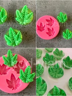 แม่พิมพ์วุ้น อาลัว ขนม พืชสมุนไพร อารมณ์ดี (L21)