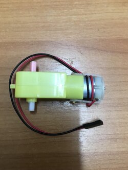 ชุดเฟืองขับมอเตอร์สำเร็จรูปแบบตัวตรง 2 Output อัตราทดรอบ 120:1 (หมุนช้า) บัดกรีสายไฟ BO11201-2PO-W