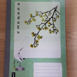 สมุดตารางจีนใหญ่ 9/30 (คัดอักษรจีน) ปกการ์ดสี