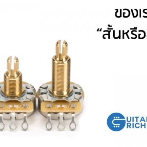 แกนสั้นหรือแกนยาว กีตาร์เราใช้พอทโวลุ่มแบบไหน – ไม่ต้องเสียเงินฟรี เพราะซื้อผิด