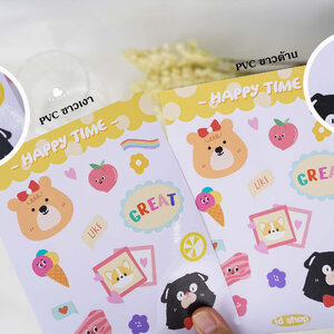 พิมพ์สติ๊กเกอร์ รับทำสติ๊กเกอร์ PVC ขาวด้านและขาวเงา