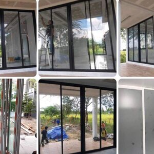ประตูกระจก โทร 065-8030205 ติดตั้งอลูมิเนียมบานเฟี้ยม บานเลื่อน บานสวิง บานกระทุ้ง กระจกบานเปลือย