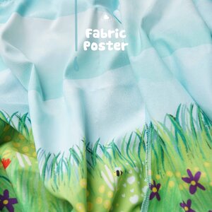 รับพิมพ์ผ้าหลา รับสกรีนผ้าแขวนผนัง Fabric Poster