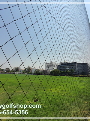 ตาข่ายกั้นหลังโกลประตูเชือก HDPE 5x5 นิ้ว 3.5 mm