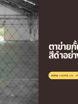 ตาข่ายกั้นสนามบอลสีดำอย่างดี