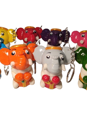 สมุนไพรหอม ในขวดยาดมพวงกุญแจ น้องช้าง