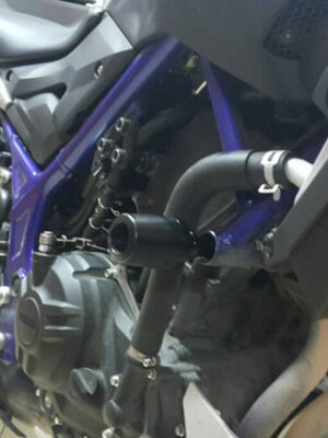 กันล้มข้าง MT03 Mothracing กันล้มผลิตจากอลูมิเนียมนำเข้า เกรด6061T651 และPOM ติดตั้งง่าย(65) สีดำ