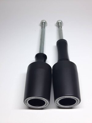 กันล้มข้าง Z650 Ninja650 2018 up แบร์นTigris กันล้มผลิตจากอลูมิเนียมนำเข้า เกรด6061T651 และPOM(65) สีดำ