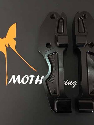 ขาจับปั๊มหน้า Z800,Z900 Brembo M4 100mm M50 แบร์น Mothracing วัสดุ AL6061 T651(65) สีดำ