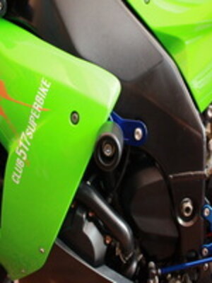 กันล้มข้าง ZX10 06-07 แบร์นMothracing กันล้มผลิตจากอลูมิเนียมนำเข้า เกรด6061T651 และPOM ติดตั้งง่าย(65) สีดำ