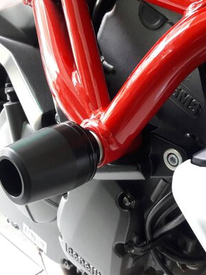 กันล้มข้าง TNT600 600i แบร์นMothracing กันล้มผลิตจากอลูมิเนียมนำเข้า เกรด6061T651 และPOM ติดตั้งง่าย(65) สีดำ