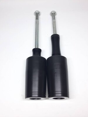 กันล้มข้าง Z650 Ninja650 2018 up แบร์นMarina กันล้มผลิตจากอลูมิเนียมนำเข้า เกรด6061T651 และPOM(65) สีดำ