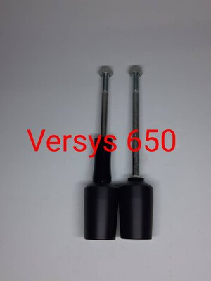 กันล้มข้าง Versys 650 2017 แบร์นTigris กันล้มผลิตจากอลูมิเนียมนำเข้า เกรด6061T651 และPOM ติดตั้งง่าย(65) สีดำ