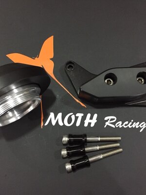 กันแคร้งเครื่อง engine sliders L/R สำหรับ GSX-R1000 K5-K6 แบร์น Mothracing(65) ดำ