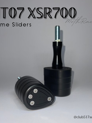 กันล้มข้าง Frame Sliders MT07 XSR700 ทรงหยดน้ำ(65) สีดำ