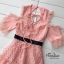 Dress คอวีเปิดไหล่