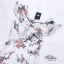 Dress ลูกไม้แขนกุดระบายรอบอก