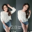 เสื้อไหมพรมลายดอก