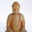 Japanese Antique Wooden Amida Buddha Statue