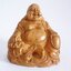 Antique China Smiling Buddha"Laughing Buddha" Wood carving / งานไม้แกะสลัก พระสังกัจจายน์