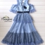 Dress คอวีเปิดไหล่