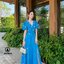เดรสผ้าเนื้อดีติดเพชรเม็ดใหญ่มีนำ้หนักทรงสวยมั้กๆผ้านิ่มสวยไฮโซสวมใส่ง่ายเเต่งเเนวลูกคุณมั้กๆคะเดรสกระโปรงยาวดูไฮโซมั้กๆๆน่ารักมั้กๆ