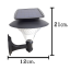 โคมไฟกิ่งโซล่าเซลล์ 60 SMD LED (เเสง : เหลืองวอมไวท์)