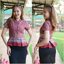 👚พร้อมส่ง: [ S-M-L-XL-2XL-3XL-4XL-5XL ] :: เสื้อผ้าฝ้ายเปลือกไม้พิมพ์ลายไทยขอสีทูโทน ดีเทลคอจีน กระดุมมุก เอวระบายจีบทวิส จะใส่แมทกับกระโปรงหรือกางเกง ก็ดูสวย