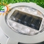 โคมไฟฝังพื้นโซล่าเซลล์ 4 LED (เเสง เหลืองวอมไวท์)