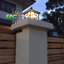 โคมไฟหัวเสาโซล่าเซลล์ + AC ทรง Japanese Style (สีดำ) (เเสง เหลืองวอมไวท์ + ขาว)